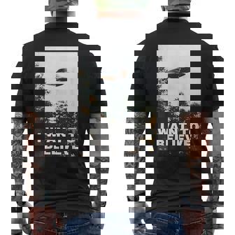 Ufoシャツ I Want To Believe Alien Ufotシャツ メンズTシャツ バックプリント - Kawaiitshirt