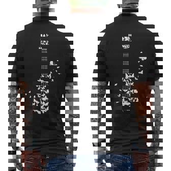 Ukelele Con Mariposas Camiseta Hombre Estampado Espalda - Regaloses