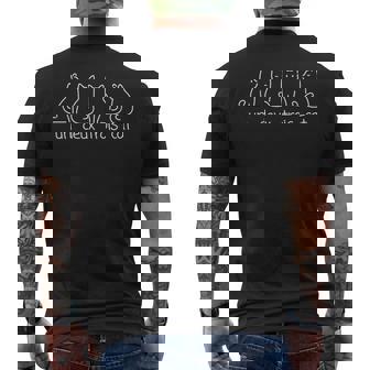 Un Deux Trois Cat X 1234 Cats Gatos Gatos Gato Amante De Los Gatos Camiseta Hombre Estampado Espalda - Regaloses