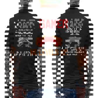 Un Gamer No Envejeceube De Nivel Lujuria Gaming Camiseta Hombre Estampado Espalda - Regaloses