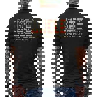 Uncle Protector Hero Legend Usa Flag Uncle Father's Day Men's T-shirt Back Print - Monsterry