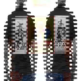 Uncleam I Want You For Us Army ビンテージポスターtシャツ メンズTシャツ バックプリント - Kawaiitshirt