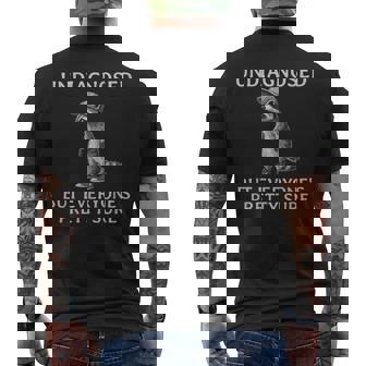 Undiagnosed But Everyone's Pretty Sure Racoon Autism Men's T-shirt Back Print - Thegiftio