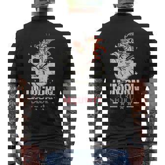 Unicornecurity – Amoureux De Licorne Musculaire Masculin T-shirt imprimé au dos - Cadeauxyz
