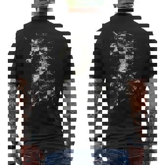 Unicornio Amante Dibujo Arte Animal Abstracto Camiseta Hombre Estampado Espalda - Regaloses