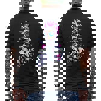 Unicornio De Motocicleta Motociclista Unicornios Camiseta Hombre Estampado Espalda - Regaloses