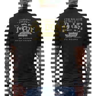 University Of I'm Done Retirement Career Graduation Men's T-shirt Back Print - Thegiftio