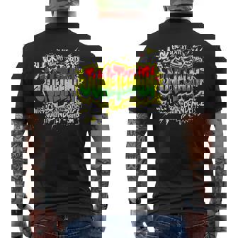 Urban Graffiti Junenth Freedom Celebration Men's T-shirt Back Print - Thegiftio