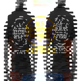 US ボーダー パトロール 退職 面白い アメリカン 愛国心 ユーモア メンズTシャツ バックプリント - Kawaiitshirt