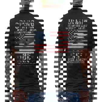 Usa Flag Operation Midnight Hammer B-2 Stealth Bomber Jet Men's T-shirt Back Print | Mazezy