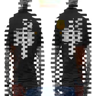 Usa 刑務所警備員コスチューム 矯正ガードユニフォーム メンズTシャツ バックプリント - Kawaiitshirt