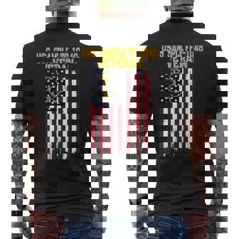 Uss Sample Ff-1048 Frigate Veterans Day Father's Day Dad Son Men's T-shirt Back Print | Mazezy