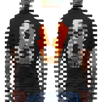 V8 Powered エンジン マッスルカー ピックアップトラック ファン メンズTシャツ バックプリント - Kawaiitshirt