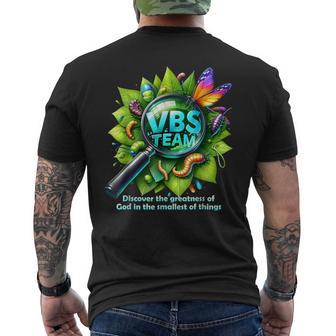 Vbs Team 2025 Magnified Smallest Insects Adventure Vbs Men's T-shirt Back Print - Thegiftio UK