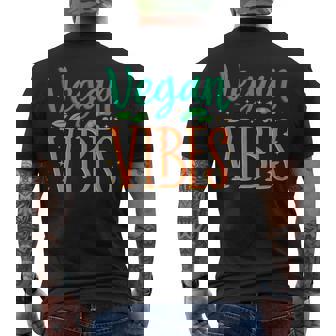 Veganibes 面白いヴィーガン主義 ベジタリアン 植物 ヴィーガン メンズTシャツ バックプリント - Kawaiitshirt