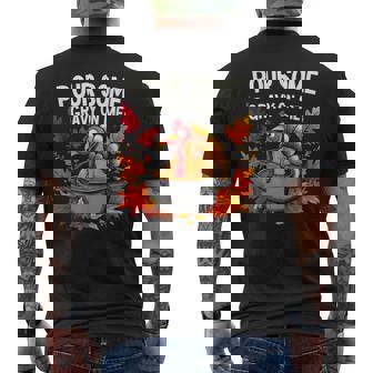 Versez De Laauceur Moi Dinde Drôle De Thanksgiving T-shirt imprimé au dos - Cadeauxyz