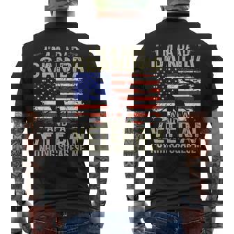 Veteran Grandpa For Grandpa Veteran Father's Day Men's T-shirt Back Print - Monsterry