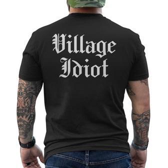 Village Idiot Renaissance Festival Ren Faire Costume Men's T-shirt Back Print - Thegiftio UK