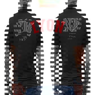 Ville Lyonouvenir Lyon France T-shirt imprimé au dos - Cadeauxyz