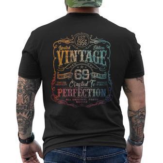 Vintage 1956 Limited Edition 69 Year Old 69Th Birthday Men's T-shirt Back Print - Thegiftio UK