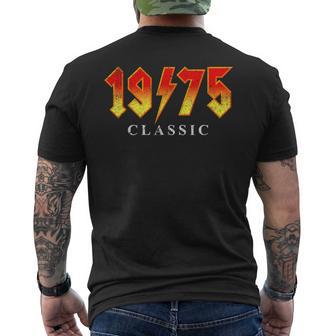 Vintage 1975 Classic Rock Legend 50 Year Old 50Th Birthday Men's T-shirt Back Print - Thegiftio UK