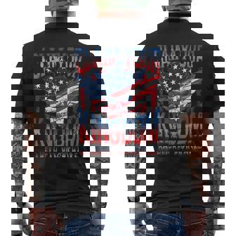 Vintage American Flag Dream Claim Your Kingdoms Nightmares Men's T-shirt Back Print - Monsterry