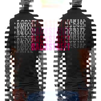 Vintage Backstreet Personalized Name I Love Backstreet Men's T-shirt Back Print | Mazezy