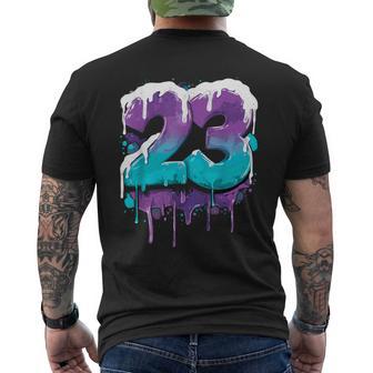Vintage Baseball 23 Number Men's T-shirt Back Print - Thegiftio UK