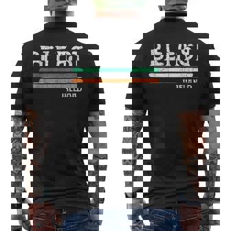 Vintage Belfast Irlanda Irlandés Camiseta Hombre Estampado Espalda - Regaloses