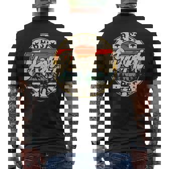 Vintage Best Poppy Ever Father's Day Grandpa Men Men's T-shirt Back Print - Thegiftio UK