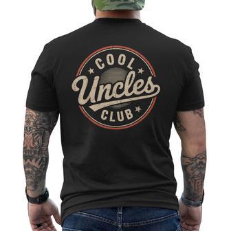 Vintage Cool Uncles Club Uncle Fathers Day Men's T-shirt Back Print - Thegiftio UK