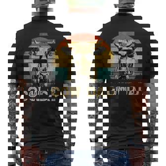 Vintage Cow Dad Cow Lovers Daddy Father's Day Men's T-shirt Back Print - Thegiftio UK