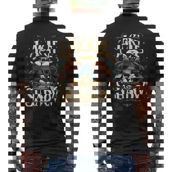 Vintage Jackie And Shadow Bald Eagle Family Graphic Men's T-shirt Back Print - Thegiftio