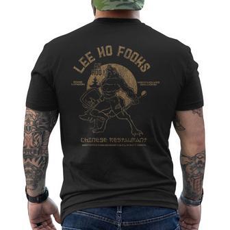 Vintage Lee Ho Fooks Chinese Restaurant Retro Men's T-shirt Back Print - Thegiftio UK