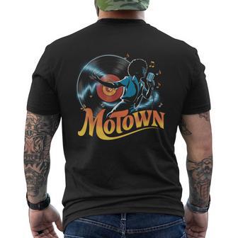Vintage Motown Detroit Retro Soul Music Men's T-shirt Back Print - Thegiftio UK