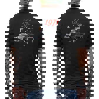 Vintage Muscle Cars Classic Cars 1977 Chevelle 1970年代 メンズTシャツ バックプリント - Kawaiitshirt