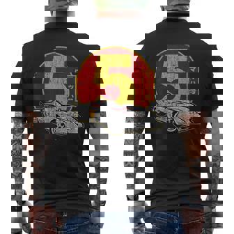Vintage Racers Car Racing Retro Mach Classic Five Sports Car Men's T-shirt Back Print - Thegiftio
