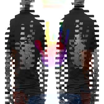 Vintage Retro Jerry Tie Dye Hand Men's T-shirt Back Print | Mazezy