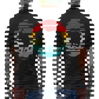 Vintage Retrounset Capybara メンズTシャツ バックプリント - Kawaiitshirt