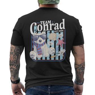 Vintage Team Conrad Bear Est 2009 Men's T-shirt Back Print - Thegiftio UK