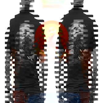 Vintageamurai Pato En Japonés Arte Ninja Pato Camiseta Hombre Estampado Espalda - Regaloses