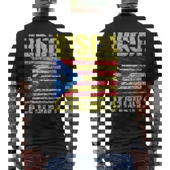 Visca Catalunya Bandera Barcelona Cataluña Camiseta Hombre Estampado Espalda - Regaloses