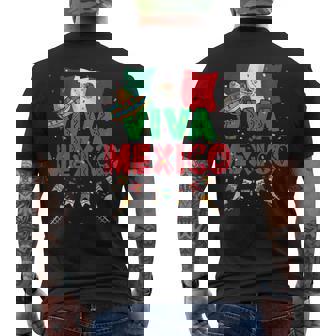 Viva Mexico Mexican Independence Day Independencia De Mexico Men's T-shirt Back Print | Mazezy