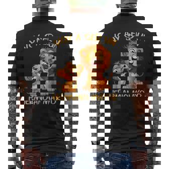 Voy Aer Un Hermano Mayor Dos Leones Embarazada Bebé León Camiseta Hombre Estampado Espalda - Regaloses