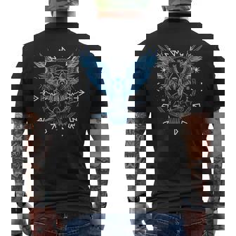 Walhallaiking Odins Ravens Nordic Mythology Odin T-Shirt mit Rückendruck - Geschenkecke