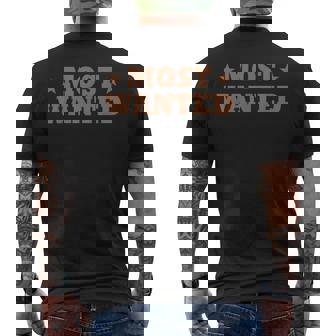 Most Wanted Cowgirl Men's T-shirt Back Print - Thegiftio