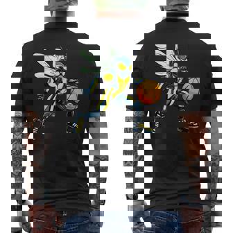 Wasp バスケットボール選手バスケットボール スズメバチ メンズTシャツ バックプリント - Kawaiitshirt