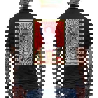 Wassup Bitches 毛沢東 中国共産主義宣伝ポスター メンズTシャツ バックプリント - Kawaiitshirt