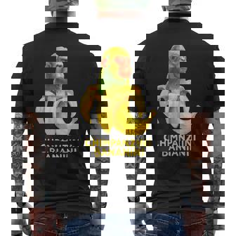 Watercolor Monkey Meme Italian Brainrot Chimpanzini Bananini Men's T-shirt Back Print - Thegiftio