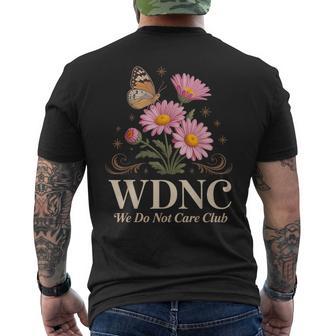 Wdnc Flowers Menopausal Perimenopausal Wdnc Men's T-shirt Back Print - Thegiftio UK